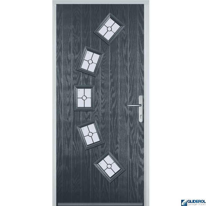 Gliderol Shackleton front entrance door ANTHRACITE