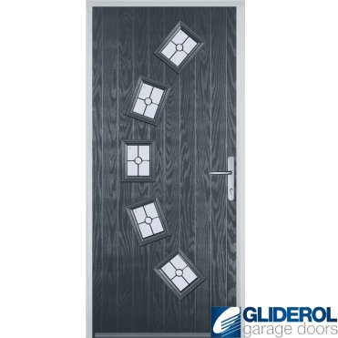 Shackleton front entrance door ANTHRACITE