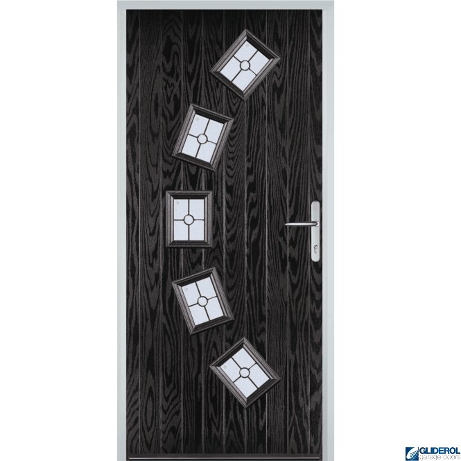 Gliderol Shackleton front entrance door BLACK