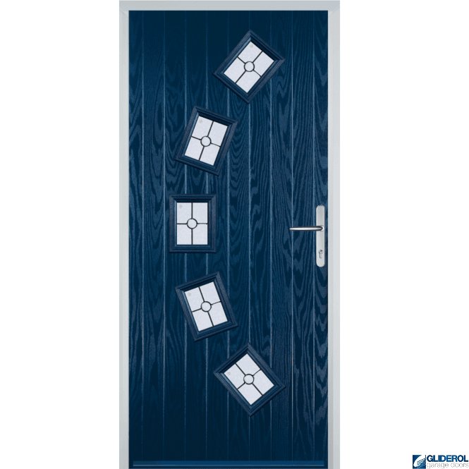 Gliderol Shackleton front entrance door BLUE