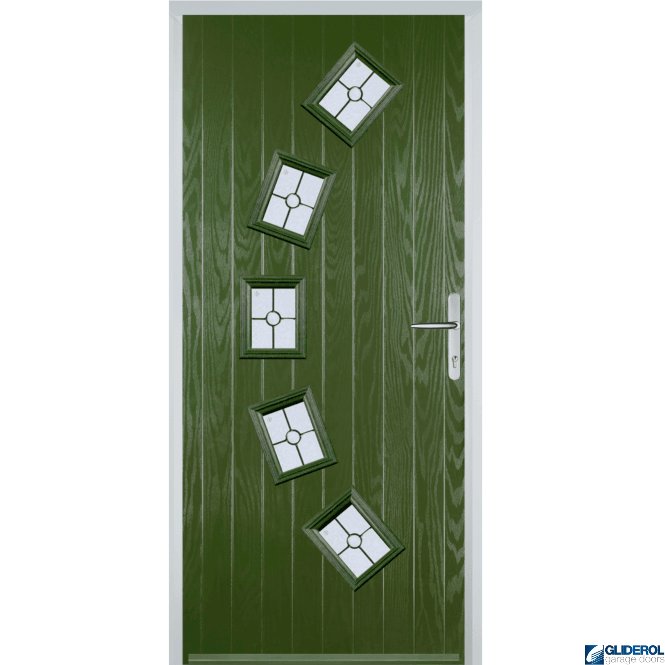 Gliderol Shackleton front entrance door FERN GREEN (RAL6025)
