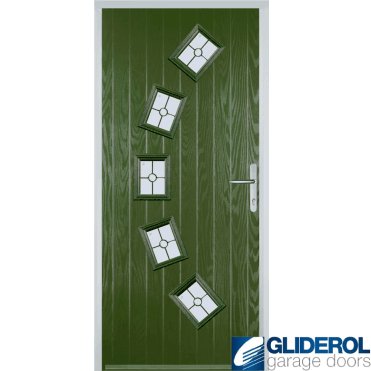 Shackleton front entrance door FERN GREEN (RAL6025)