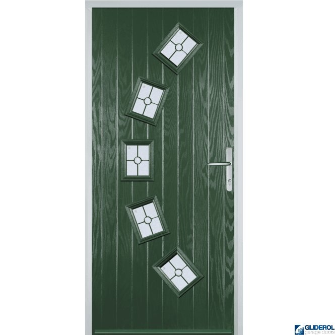 Gliderol Shackleton front entrance door GREEN (RAL6009)