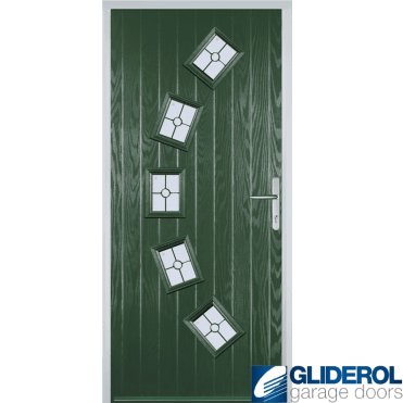 Shackleton front entrance door GREEN (RAL6009)