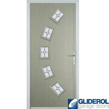 Shackleton front entrance door PEBBLE GREY