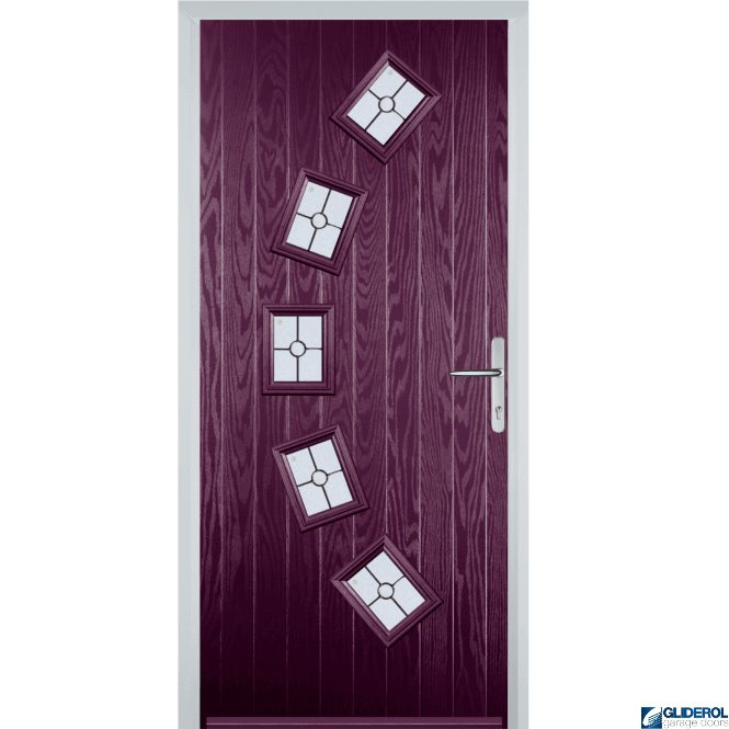 Gliderol Shackleton front entrance door PURPLE VIOLET