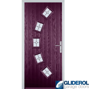 Shackleton front entrance door PURPLE VIOLET