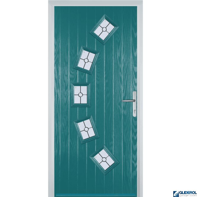 Gliderol Shackleton front entrance door TURQUOISE BLUE