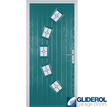 Shackleton front entrance door TURQUOISE BLUE