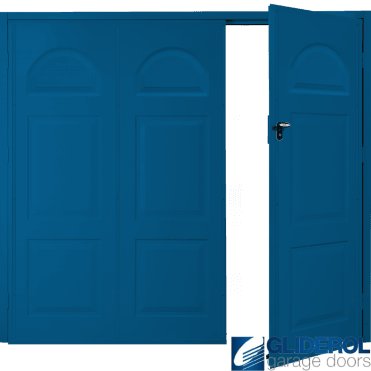SIGNAL BLUE (RAL5005) Budget Dylan Side Hinged Garage Door