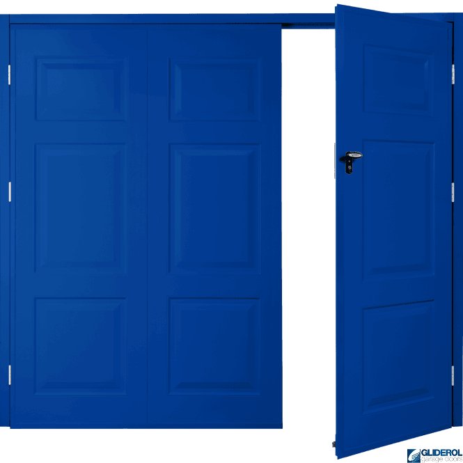 Gliderol SIGNAL BLUE (RAL5005) Budget Hollington Side Hinged Garage Door