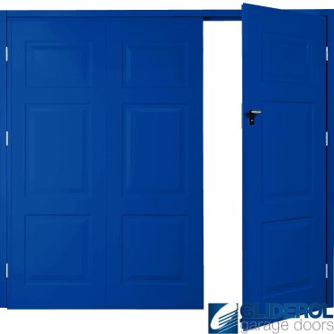 SIGNAL BLUE (RAL5005) Budget Hollington Side Hinged Garage Door