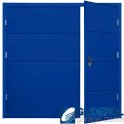 SIGNAL BLUE (RAL5005) Budget Horizontal Wide Rib Side Hinged Garage Door
