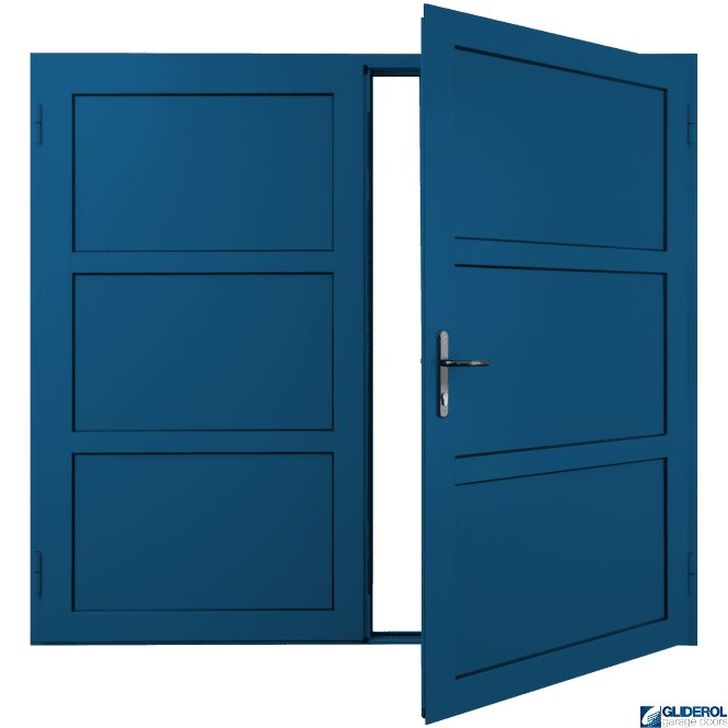 Gliderol SIGNAL-BLUE (RAL5005) Insulated Coleshill Side Hinged Garage Door