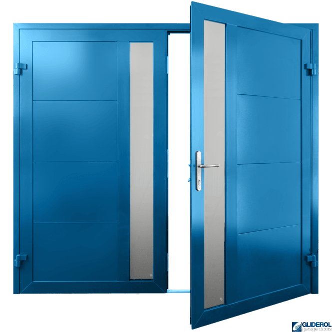 Gliderol SIGNAL-BLUE (RAL5005) Insulated Whitacre Side Hinged Garage Door