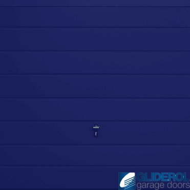 SIGNAL-BLUE (RAL5005) Up & Over Horizontal Medium Rib