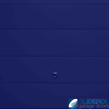 SIGNAL-BLUE (RAL5005) Up & Over Horizontal Wide Rib