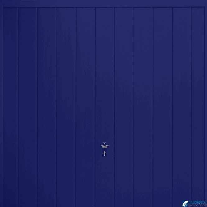 Gliderol SIGNAL-BLUE (RAL5005) Up & Over Vertical Medium Rib