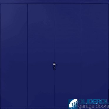 SIGNAL-BLUE (RAL5005) Up & Over Vertical Wide Rib