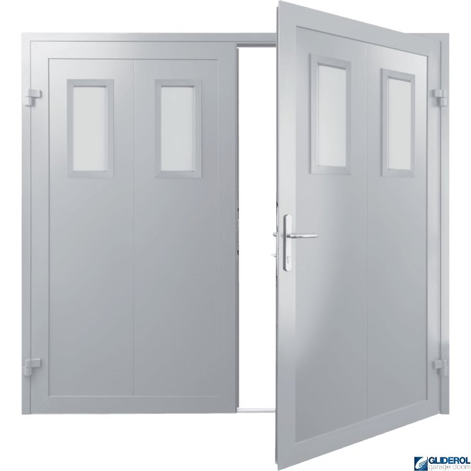 Gliderol SIGNAL-GREY (RAL7004) Insulated Bradford Side Hinged Garage Door