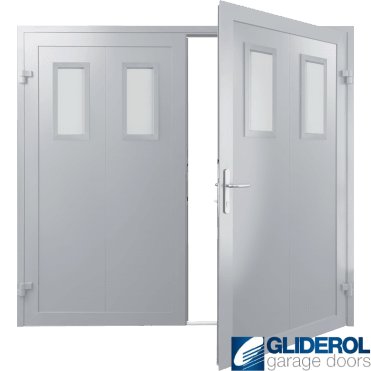 SIGNAL-GREY (RAL7004) Insulated Bradford Side Hinged Garage Door