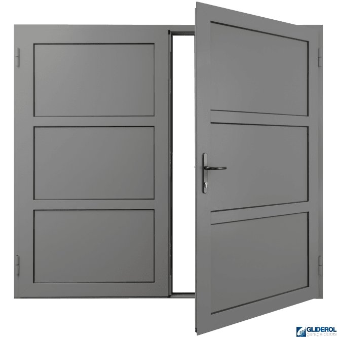 Gliderol SIGNAL-GREY (RAL7004) Insulated Coleshill Side Hinged Garage Door