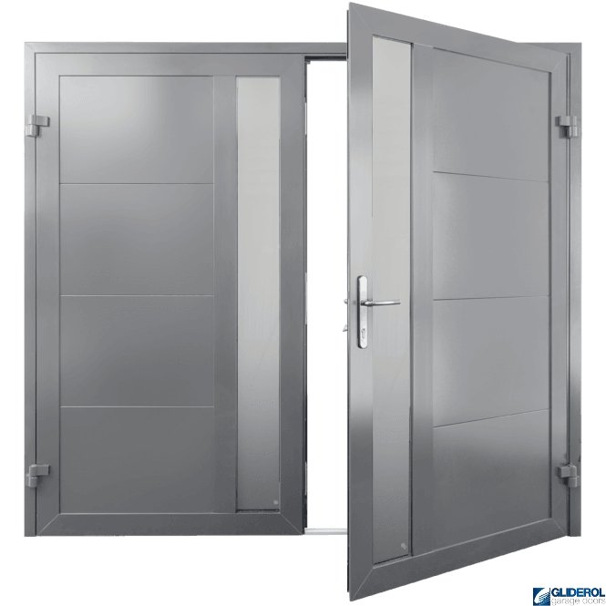 Gliderol SIGNAL-GREY (RAL7004) Insulated Whitacre Side Hinged Garage Door