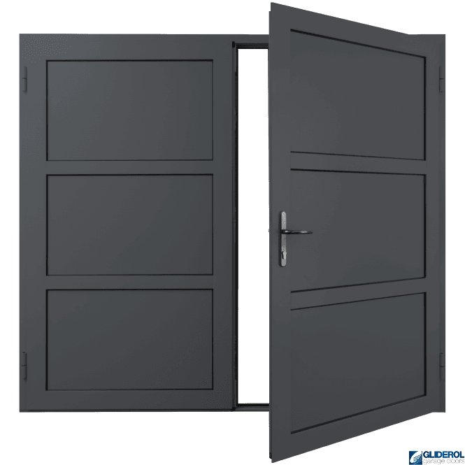 Gliderol SLATE-GREY (RAL7015) Insulated Coleshill Side Hinged Garage Door