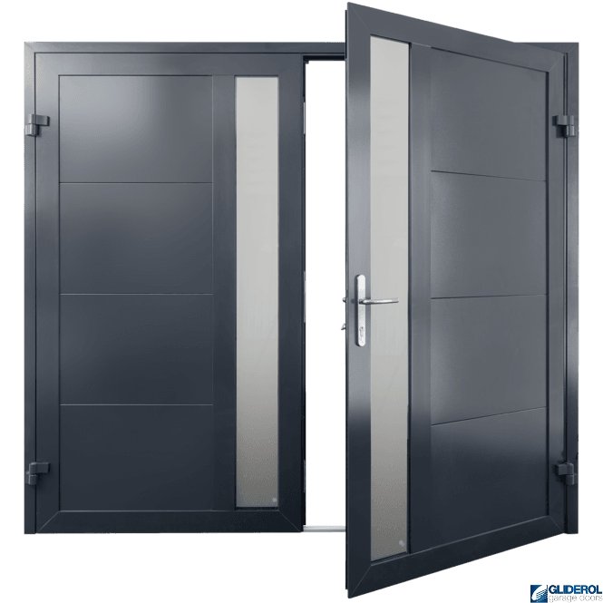 Gliderol SLATE-GREY (RAL7015) Insulated Whitacre Side Hinged Garage Door