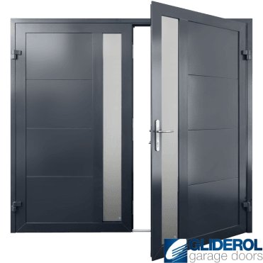 SLATE-GREY (RAL7015) Insulated Whitacre Side Hinged Garage Door
