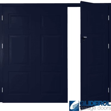 STEEL BLUE (RAL5011) Budget Hollington Side Hinged Garage Door