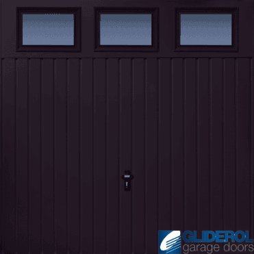 STEEL-BLUE (RAL5011) Chester Vertical Standard Rib with Windows