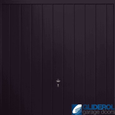 STEEL-BLUE (RAL5011) Up & Over Vertical Medium Rib