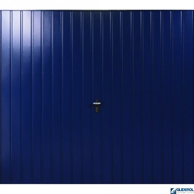 Gliderol STEEL-BLUE (RAL5011) Up & Over Vertical Standard Rib