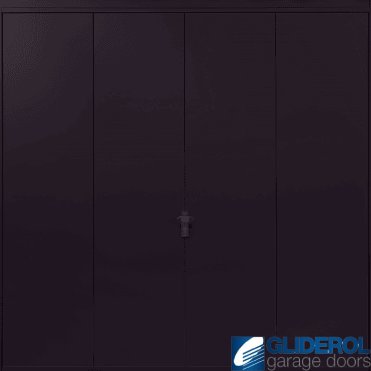 STEEL-BLUE (RAL5011) Up & Over Vertical Wide Rib