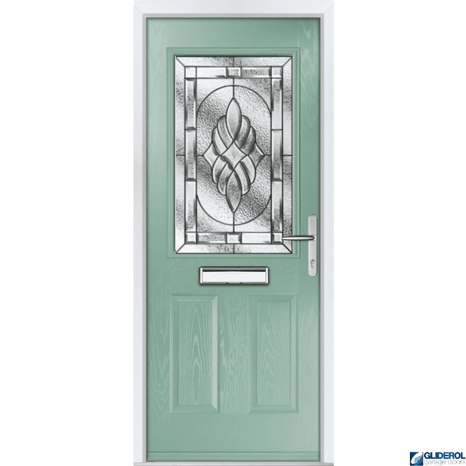 Gliderol Stokoe front entrance door CHARTWELL GREEN
