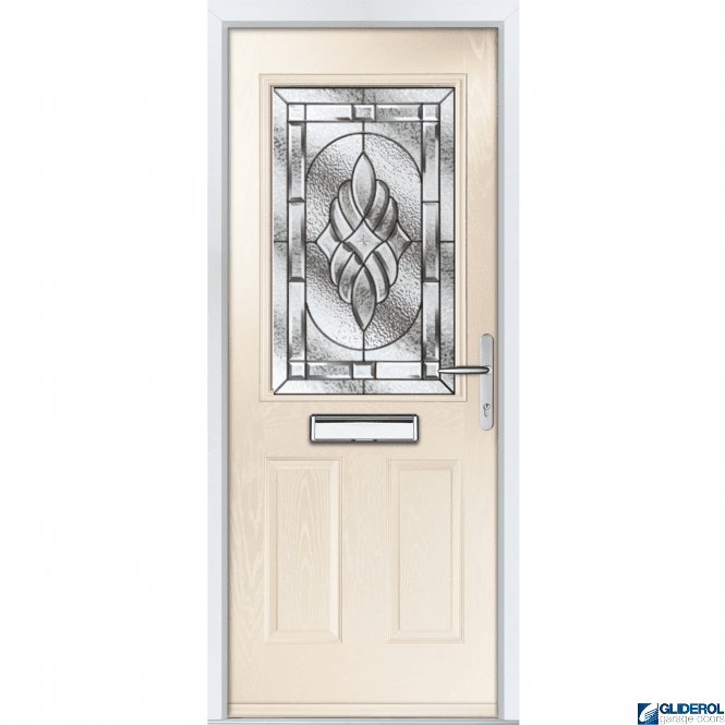 Gliderol Stokoe front entrance door CREAM