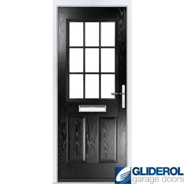 Stokoe Georgian front entrance door BLACK