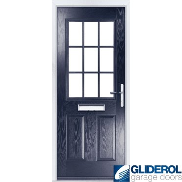 Stokoe Georgian front entrance door BLUE