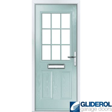 Stokoe Georgian front entrance door DUCK EGG BLUE