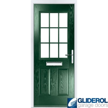 Stokoe Georgian front entrance door GREEN (RAL6009)