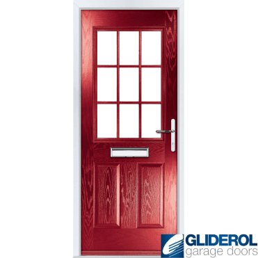 Stokoe Georgian front entrance door RED