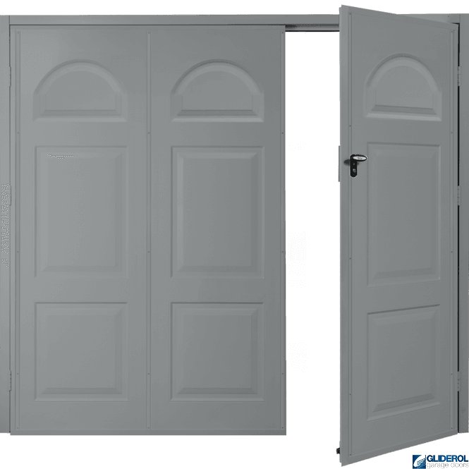 Gliderol TRAFFIC GREY (RAL7042) Budget Dylan Side Hinged Garage Door