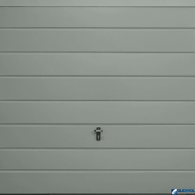 Gliderol TRAFFIC-GREY (RAL7042) Up & Over Horizontal Medium Rib