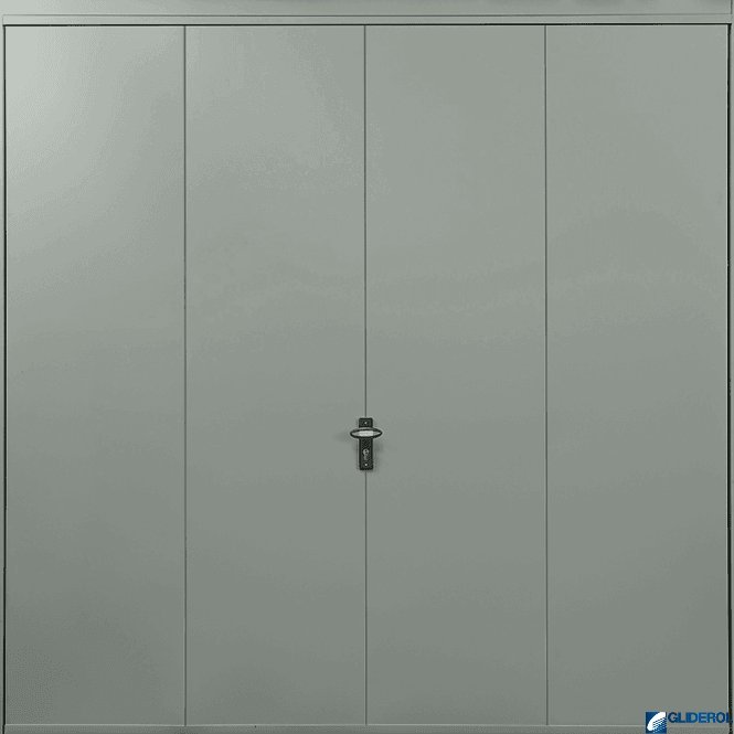 Gliderol TRAFFIC-GREY (RAL7042) Up & Over Vertical Wide Rib