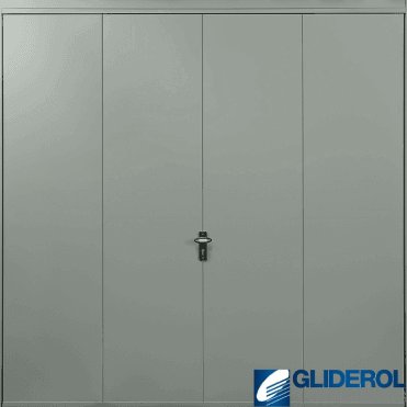 TRAFFIC-GREY (RAL7042) Up & Over Vertical Wide Rib