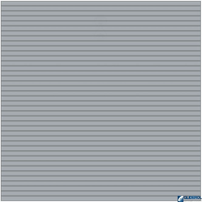 Gliderol WHITE ALUMINIUM (RAL9006) Industrial Insulated 95mm Steel Roller Door