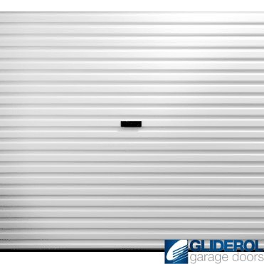 WHITE (BS00E55) Plastisol Covered MINI Steel Roller Garage Door - Manual