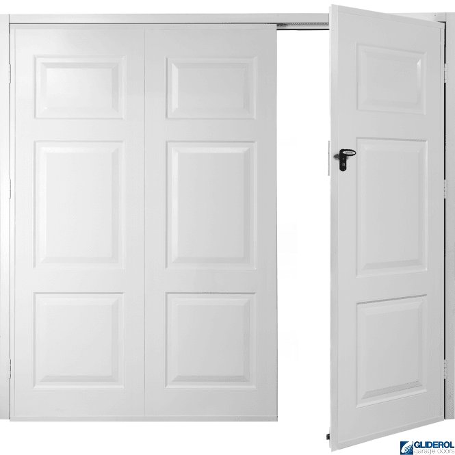 Gliderol WHITE (RAL9016) Budget Hollington Side Hinged Garage Door