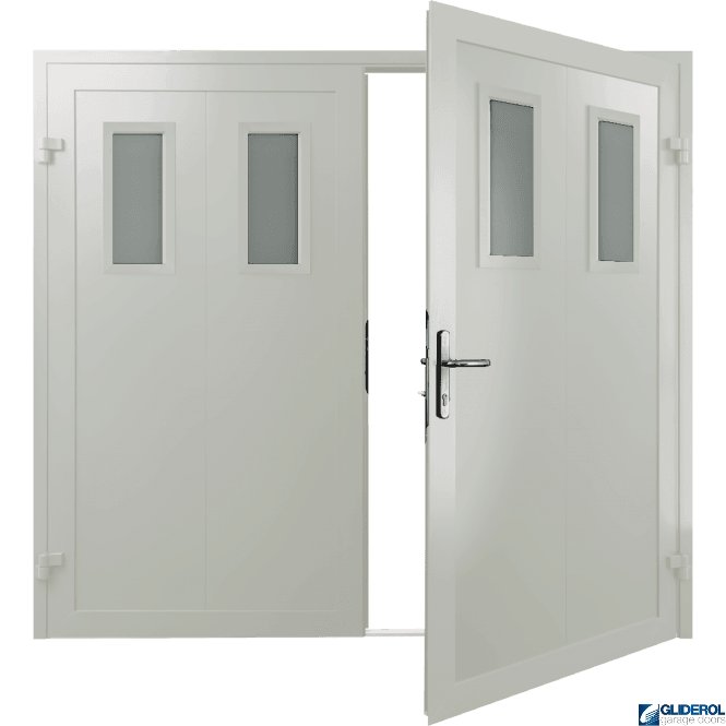 Gliderol WHITE (RAL9016) Insulated Bradford Side Hinged Garage Door